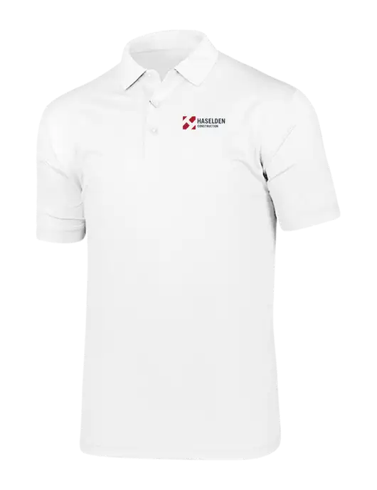 Callaway Vibrant Bright White Ventilated Polo w/Haselden Construction Logo