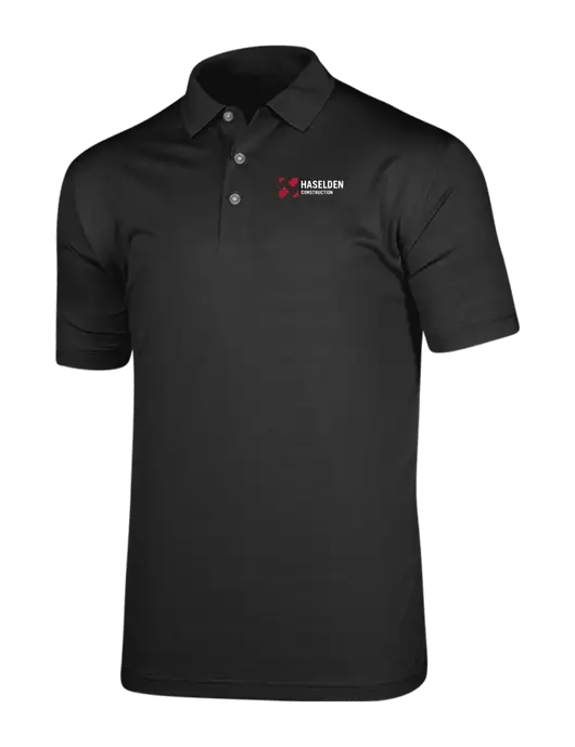Callaway Vibrant Black Ventilated Polo w/Haselden Construction Logo