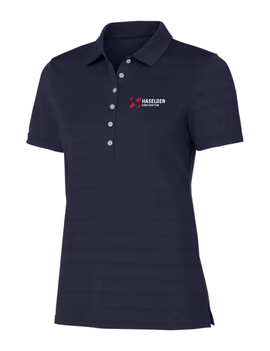 Callaway Womens Navy Ventilated Polo w/Haselden Construction Logo
