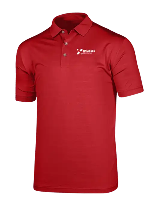 Callaway Vibrant Red Ventilated Polo w/Haselden Construction Logo