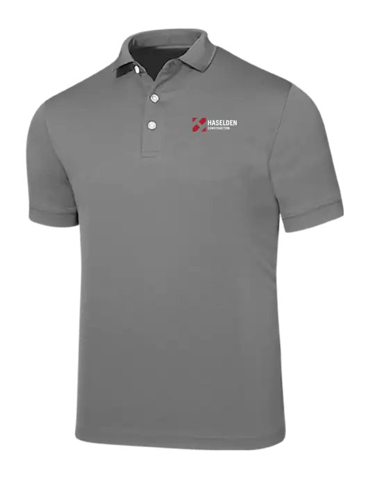 Callaway Ottoman Medium Grey Polo w/Haselden Construction Logo