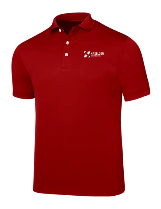 Callaway Ottoman Red Polo w/Haselden Construction Logo