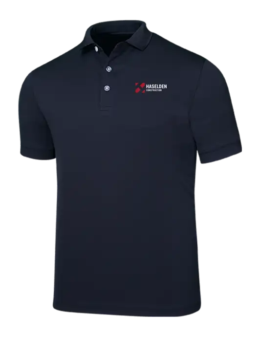Callaway Ottoman Navy Polo w/Haselden Construction Logo