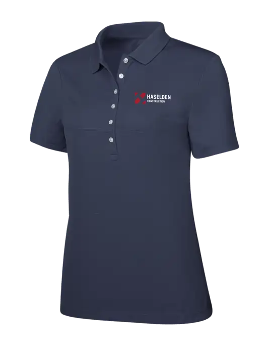 Callaway Womens Ottoman Navy Polo w/Haselden Construction Logo