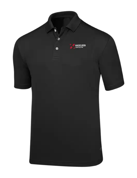 Callaway Core Black Performance Polo w/Haselden Construction Logo