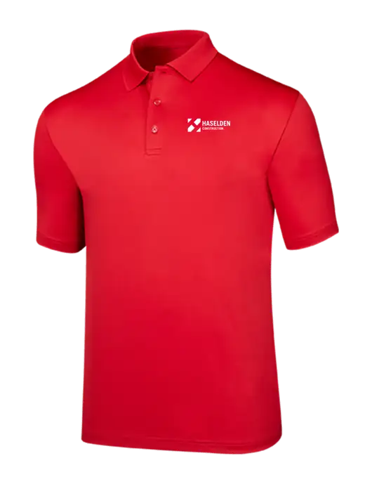 Callaway Opti-Dri Red Chev Polo w/Haselden Construction Logo