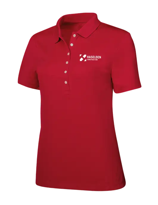 Callaway Womens Ottoman Red Polo w/Haselden Construction Logo