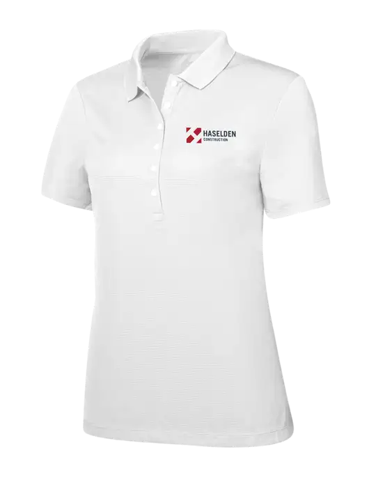Callaway Womens Ottoman Bright White Polo w/Haselden Construction Logo