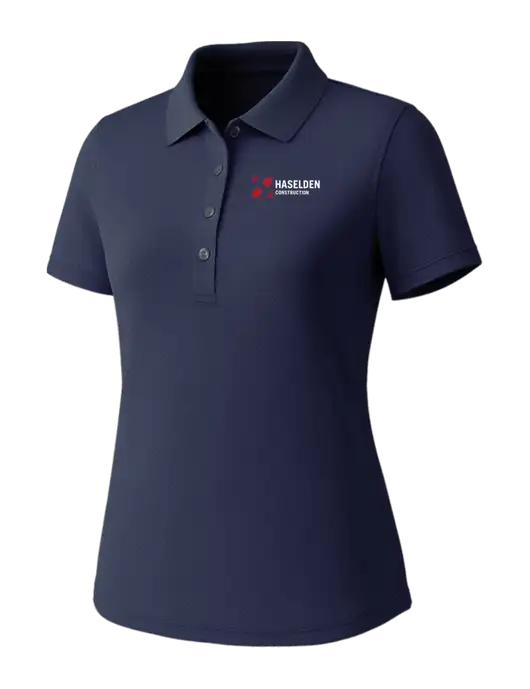 Callaway Womens Core Navy Performance Polo w/Haselden Construction Logo