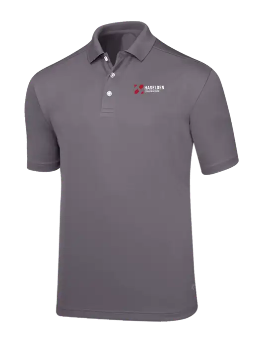 Callaway Core Medium Grey Performance Polo w/Haselden Construction Logo