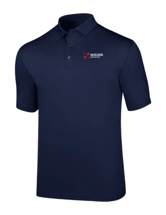 Callaway Opti-Dri Navy Chev Polo w/Haselden Construction Logo