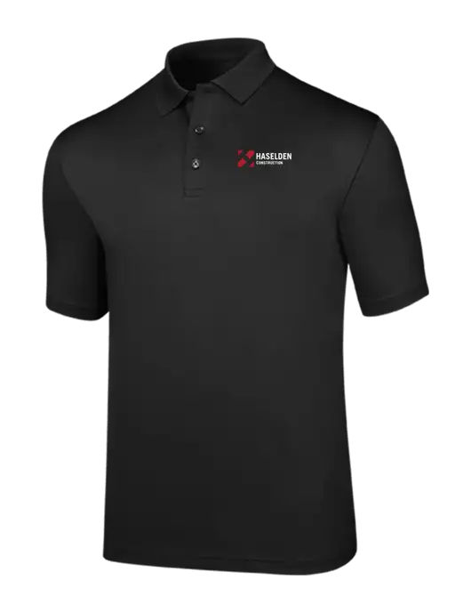 Callaway Opti-Dri Black Chev Polo w/Haselden Construction Logo