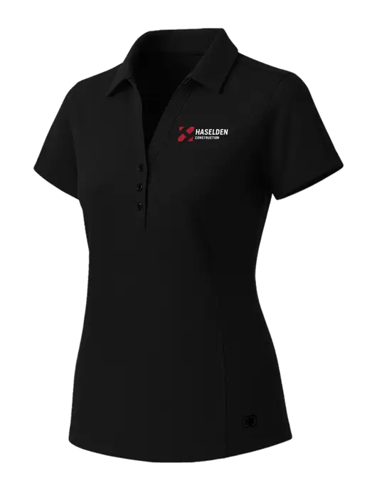 OGIO Womens Blacktop ONYX Polo w/Haselden Construction Logo