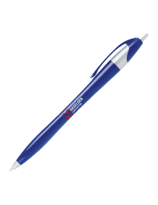 Novella Navy/Silver Corporate Pen- Blue Ink w/Haselden Construction Logo