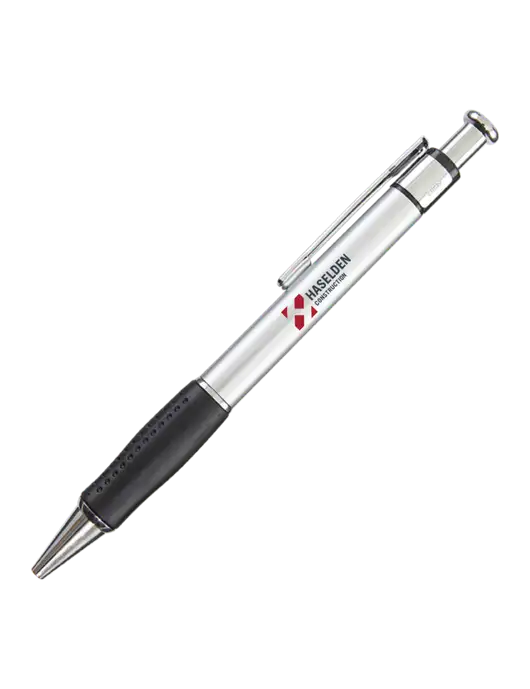 Malta Silver Pen - Black Ink w/Haselden Construction Logo