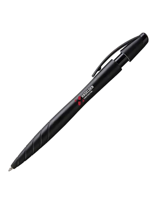 Awali Black Metallic Pen - Black Ink w/Haselden Construction Logo