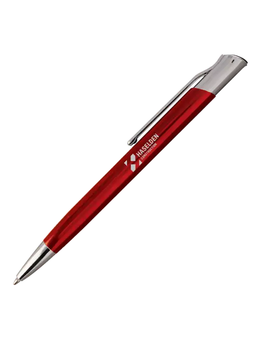 San Malo Red Pen - Black Ink w/Haselden Construction Logo