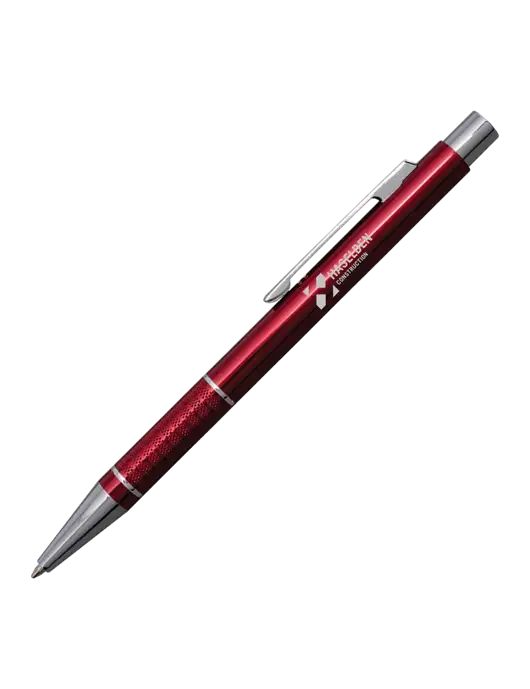 St George Red Pen - Blue Ink w/Haselden Construction Logo