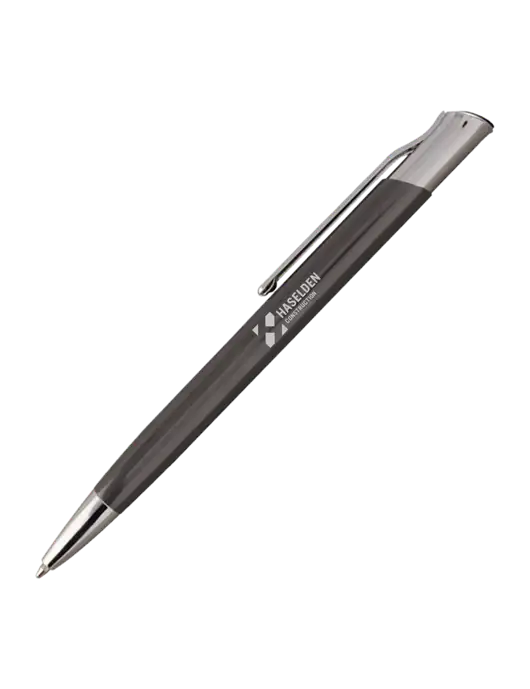 San Malo Gunmetal Pen - Black Ink w/Haselden Construction Logo