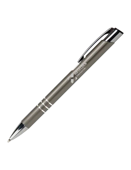 Laurent Gunmetal Pen - Black Ink w/Haselden Construction Logo