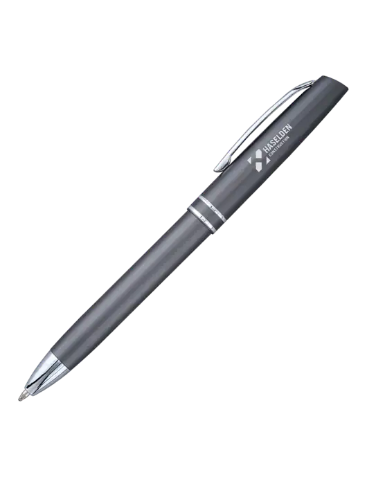 Gunmetal Anguilla Black Ink Pen w/Haselden Construction Logo