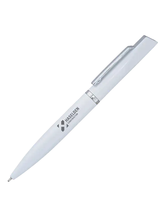 Santos White Pen - Black Ink w/Haselden Construction Logo