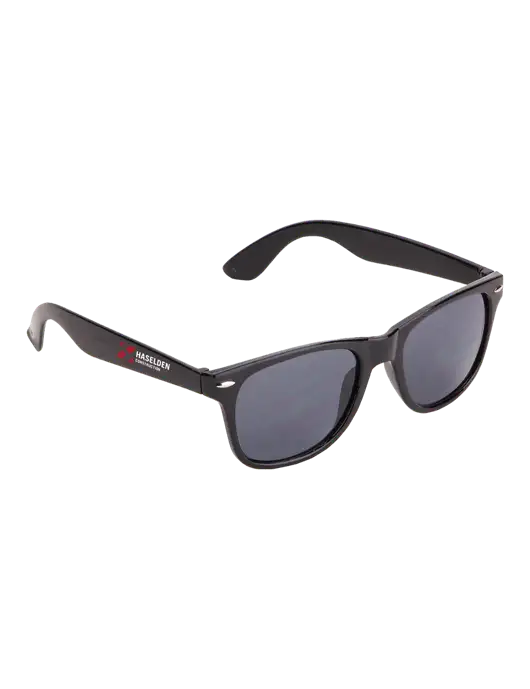 Daytona Black Sunglasses w/Haselden Construction Logo