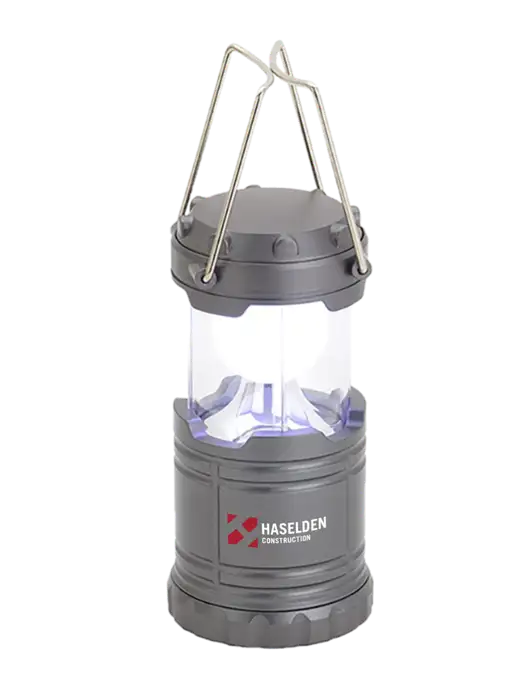 Gunmetal Mini Retro Lantern w/Haselden Construction Logo
