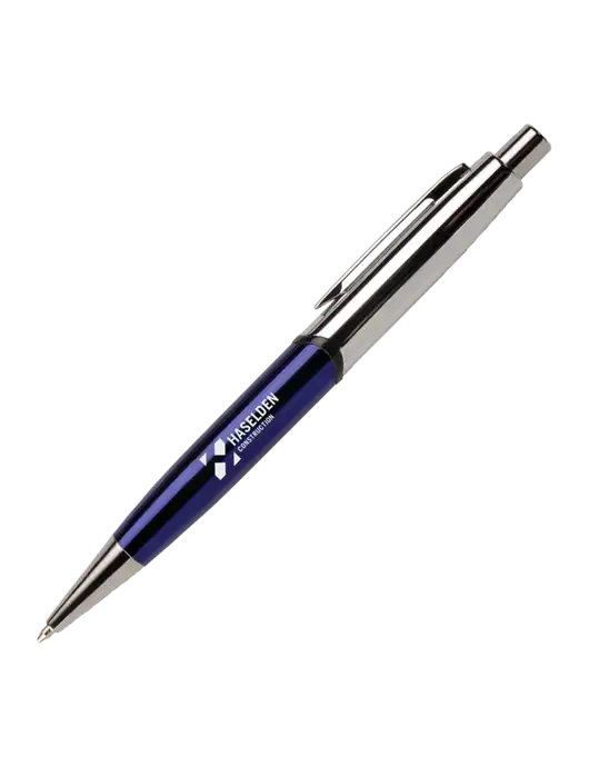 Chimera Blue Pen - Black Ink w/Haselden Construction Logo