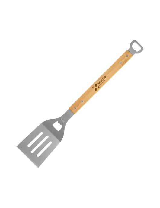 Bamboo BBQ Spatula w/Haselden Construction Logo