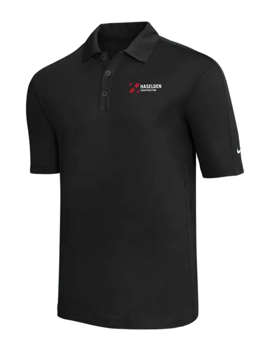 Nike Black Tech Sport Dri-FIT Polo w/Haselden Construction Logo