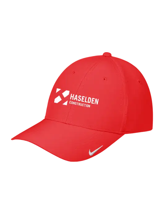 Nike Red Dri-FIT Legacy Cap w/Haselden Construction Logo