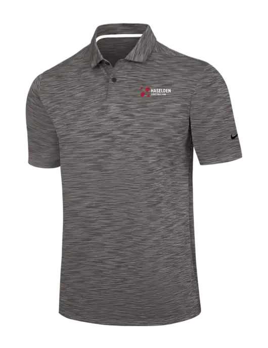 Nike Dark Grey Dri-FIT Vapor Space Dyed Polo w/Haselden Construction Logo