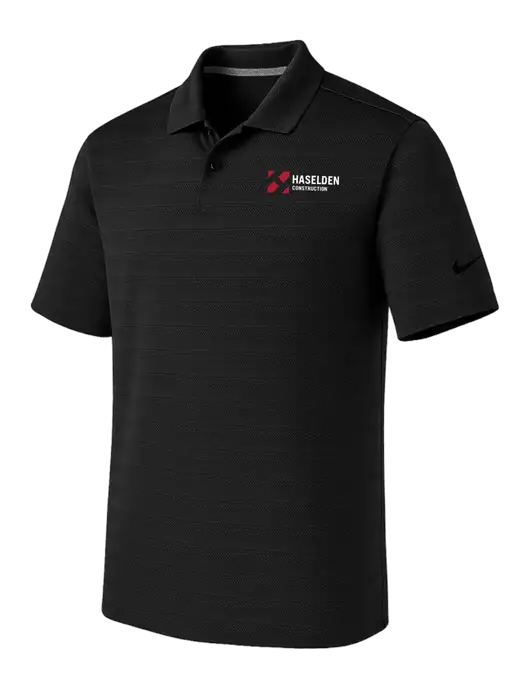 Nike Black Dri-FIT Vapor Jacquard Polo w/Haselden Construction Logo