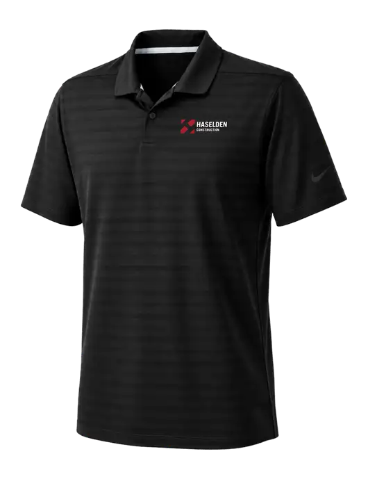 Nike Black Dri-FIT Vapor Jacquard Polo w/Haselden Construction Logo
