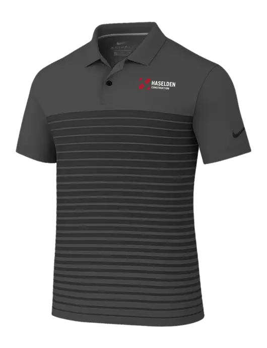 Nike Dark Grey Dri-FIT Vapor Block Polo w/Haselden Construction Logo