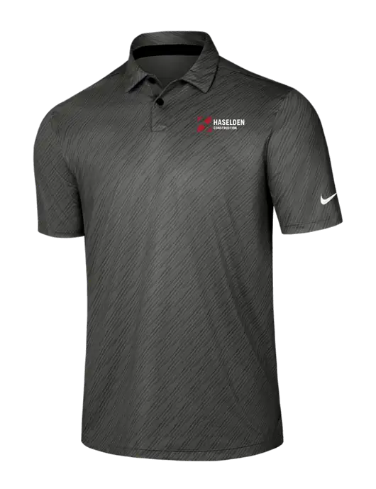 Nike Dark Grey Vapor Dash Polo w/Haselden Construction Logo