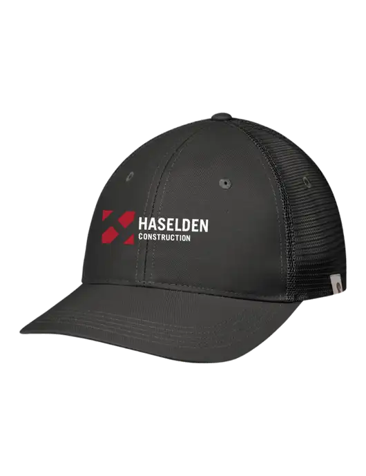 Carhartt Black Trucker Rugged Pro Series Cap w/Haselden Construction Logo