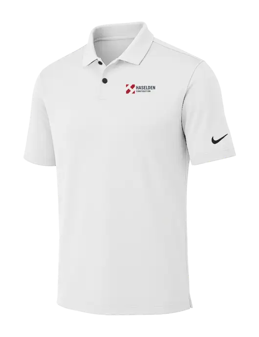 Nike White Dri-FIT Vapor Polo w/Haselden Construction Logo