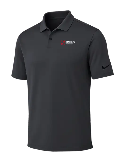 Nike Dark Grey Dri-FIT Vapor Polo w/Haselden Construction Logo