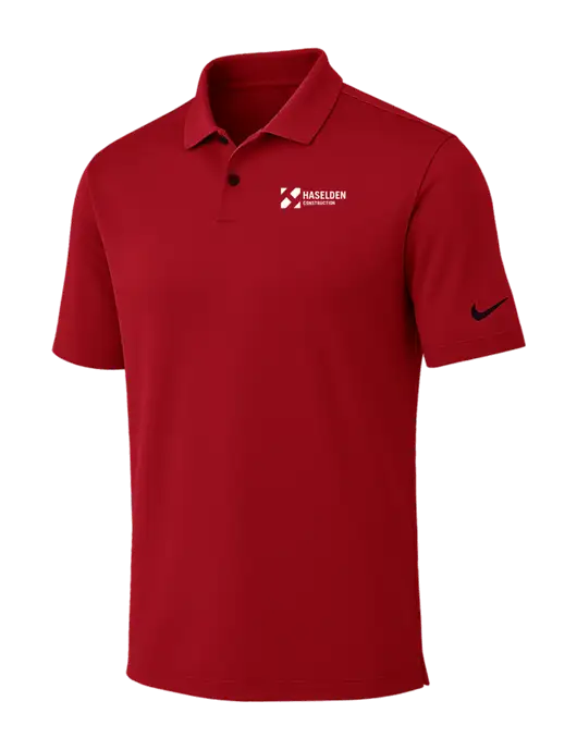 Nike Red Dri-FIT Vapor Polo w/Haselden Construction Logo