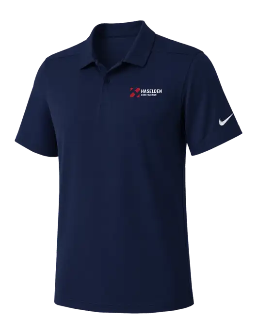 Nike Navy Dry Essential Solid Polo w/Haselden Construction Logo
