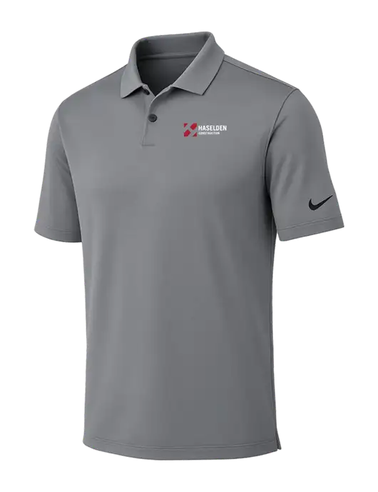 Nike Medium Grey Dri-FIT Vapor Polo w/Haselden Construction Logo