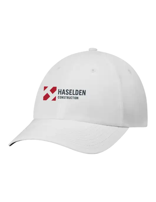 Richardson Relaxed Performance Lite White Cap w/Haselden Construction Logo