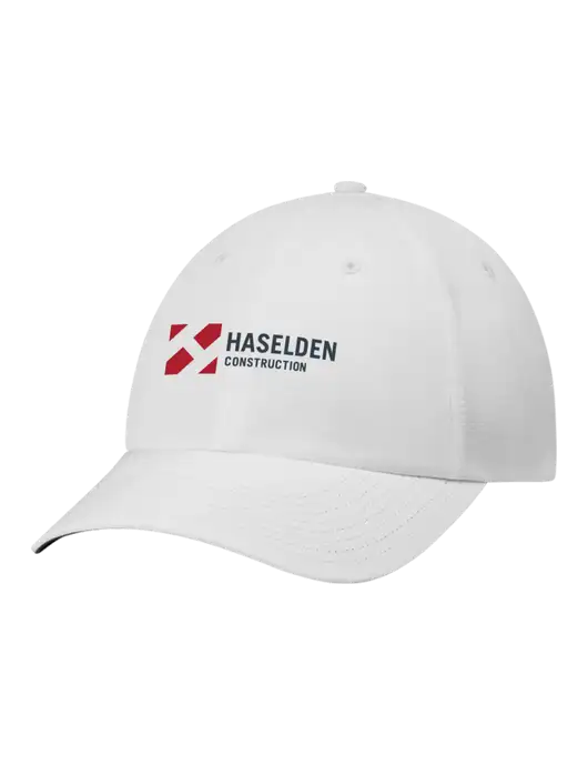 Richardson Relaxed Performance Lite White Cap w/Haselden Construction Logo