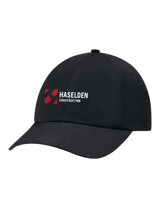 Richardson Relaxed Performance Lite Black Cap w/Haselden Construction Logo