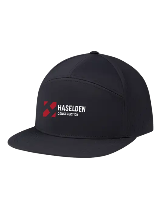 Richardson Black Cannon Cap w/Haselden Construction Logo