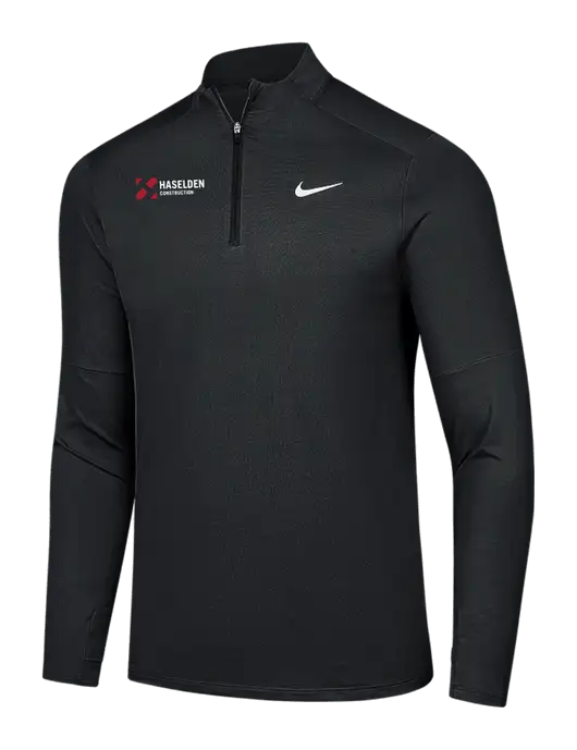 Nike Black Dri-FIT Element 1/2-Zip Pullover w/Haselden Construction Logo
