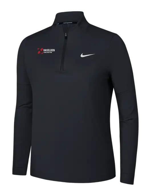 Nike Black Womens Dri-FIT Element 1/2-Zip Pullover w/Haselden Construction Logo