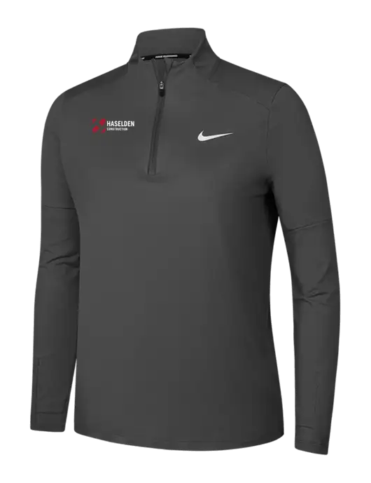 Nike Dark Grey Womens Dri-FIT Element 1/2-Zip Pullover w/Haselden Construction Logo
